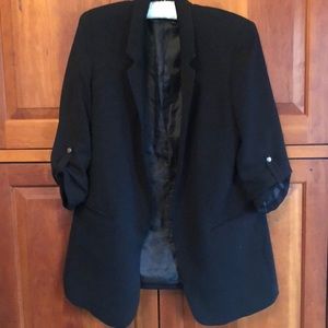 Black drape Zara blazer